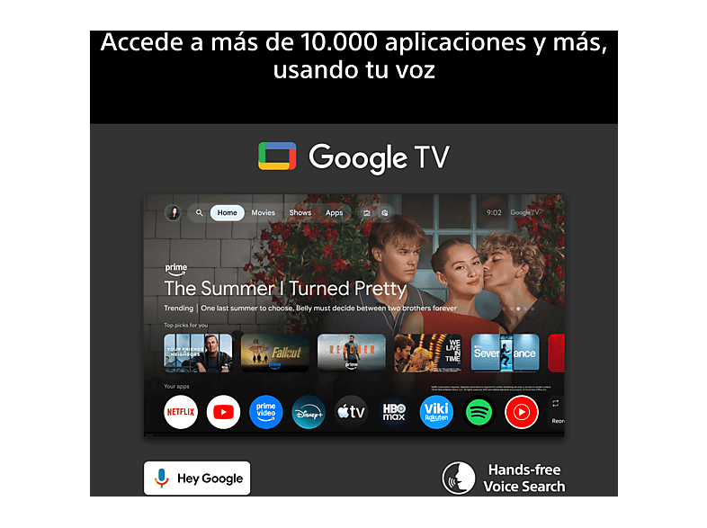 TV LED 55" - Sony BRAVIA 2 II, Direct LED, 4K HDR Processor X1, Smart TV (Google TV), TDT HD, DVB-T2, Dolby Atmos, Chromecast, Eco, 55S25M2 — foto 9