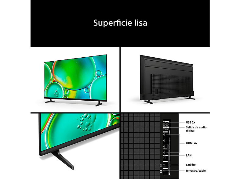 TV LED 55" - Sony BRAVIA 2 II, Direct LED, 4K HDR Processor X1, Smart TV (Google TV), TDT HD, DVB-T2, Dolby Atmos, Chromecast, Eco, 55S25M2 — foto 10