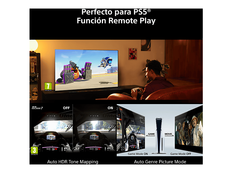 TV LED 55" - Sony BRAVIA 2 II, Direct LED, 4K HDR Processor X1, Smart TV (Google TV), TDT HD, DVB-T2, Dolby Atmos, Chromecast, Eco, 55S25M2 — foto 13