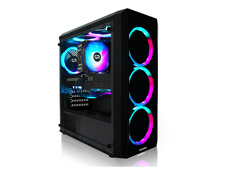 PC Gaming - Greed MK2 AMD Lite | Gaming Ordenador / Computer, AMD Ryzen 5, 32 GB RAM, 512 GB SSD, Radeon™ RX Vega 7, Windows 11 Pro, Negro — foto 1