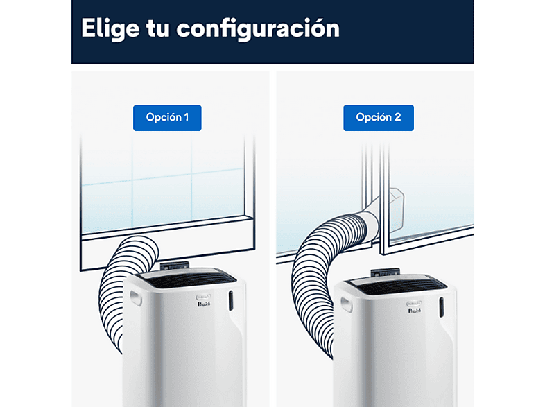Aire acondicionado portátil - De Longhi, De'Longhi Pinguino PAC EM90 Silent, 2450 fg/h, 2.5kW, 90m³, 3 en 1, Temporizador, 63dB, Gas Eco-Friendly — foto 5
