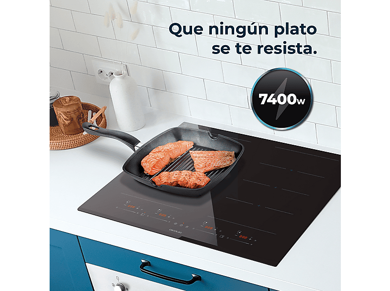 Placa de inducción - Cecotec Bolero Squad I 4800 TotalFlex, 4 zone(s) zonas, 59 cm, Negro — foto 4