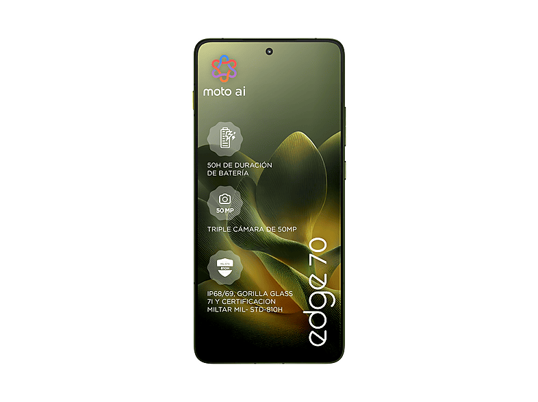 Móvil - Motorola edge 70, Bronze Green, 512 GB, 12 GB RAM, 6.67 " Super HD pOLED AMOLED, Snapdragon® 7 Gen 4, 5200 mAh — foto 2