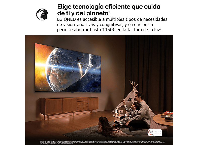 TV QNED 100" - LG 100QNED86A6, UHD 4K, Procesador Inteligente α8 AI Processor 4K Gen2, Smart TV, DVB-T2 (H.265), Charcoal Black — foto 15