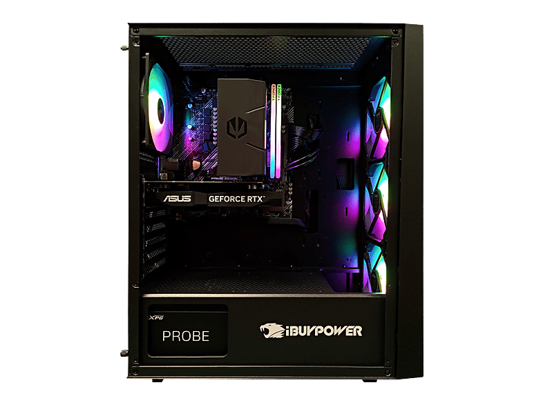 PC Gaming - Ibuypower Fighter Warcry X Plus, Ryzen 5 5500, 32 GB RAM, 1 TB SSD, GeForce RTX™ 5060, Windows 11 Pro, Negro — foto 2