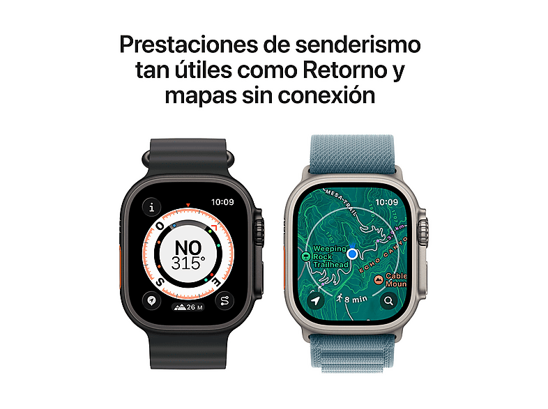Smartwatch - Apple Watch Ultra 3 (2025), GPS+CEL, 49 mm, Caja de Titanio Natural, Correa Titanium Milanese Loop Natural, Calidad del sueño — foto 6