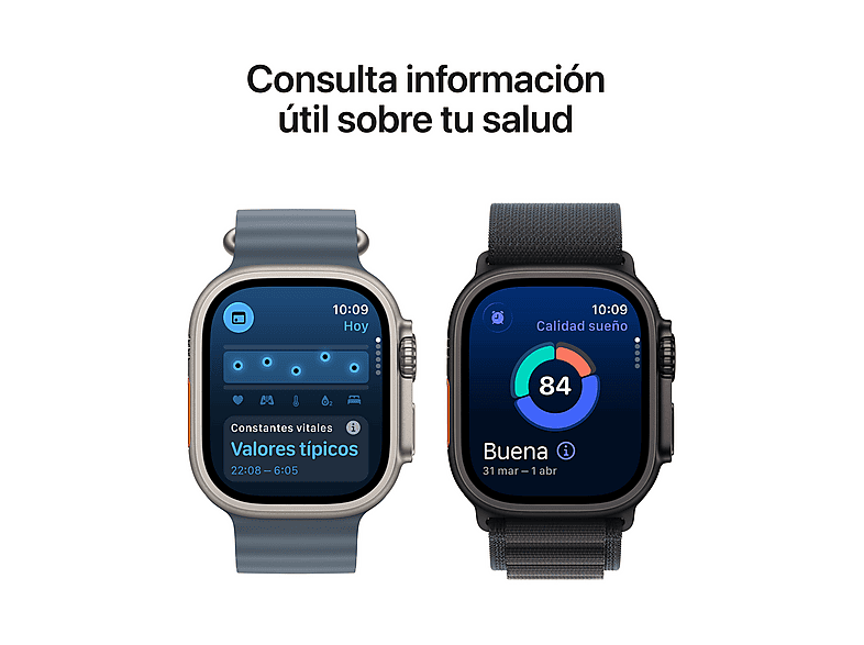 Smartwatch - Apple Watch Ultra 3 (2025), GPS+CEL, 49 mm, Caja de Titanio Natural, Correa Titanium Milanese Loop Natural, Calidad del sueño — foto 7