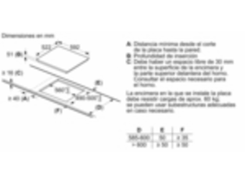 Placa inducción - Bosch PID631BB5E, 3 zonas, Negro — foto 4