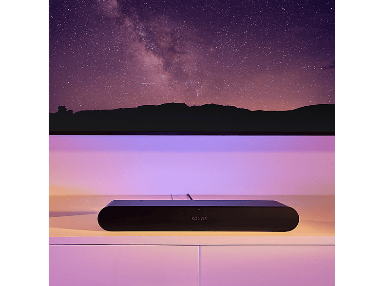 Barra de sonido - Sonos Ray, WiFi, AirPlay 2, Control táctil, Luces LED, Negro — foto 5