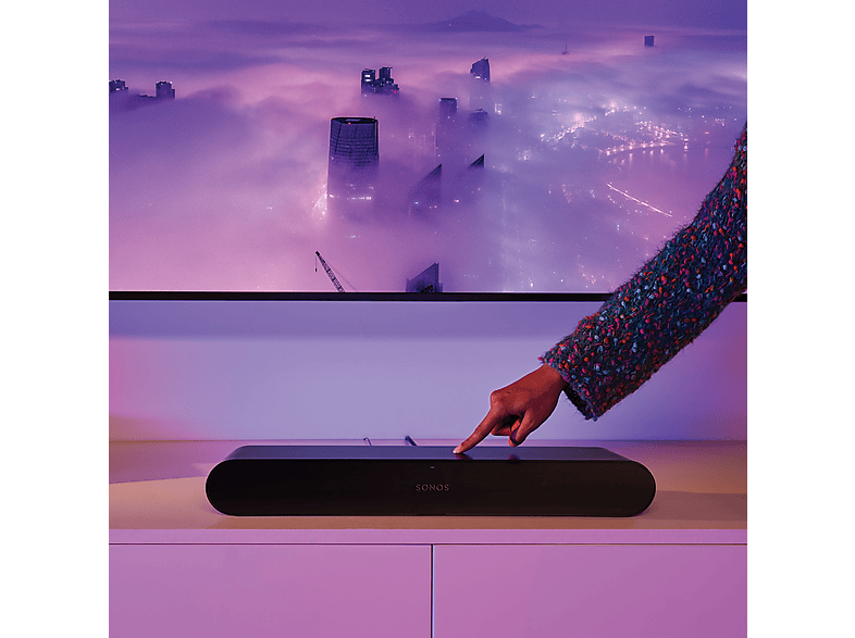 Barra de sonido - Sonos Ray, WiFi, AirPlay 2, Control táctil, Luces LED, Negro — foto 9