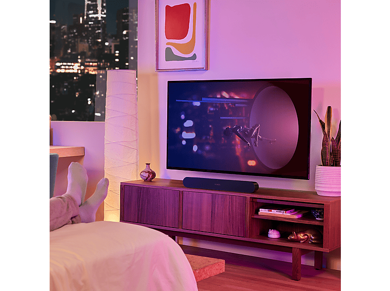 Barra de sonido - Sonos Ray, WiFi, AirPlay 2, Control táctil, Luces LED, Negro — foto 10