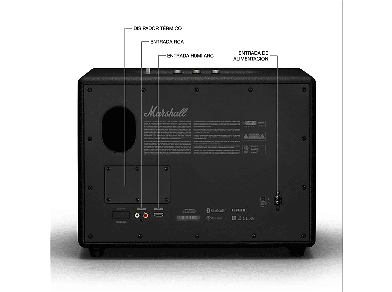 Altavoz bluetooth - Marshall Woburn III, 90 W, Bluetooth 5.2, Negro — foto 3