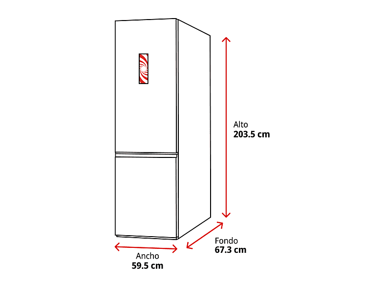 Frigorífico combi - Beko B5RCNE416HXB, Neo Frost Dual Cooling, 203.5 cm, 415 l, AeroFlow, Tecnología Harvest Fresh, Inox — foto 2
