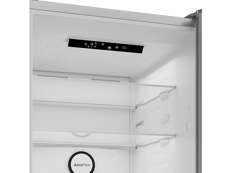 Frigorífico combi - Beko B5RCNE416HXB, Neo Frost Dual Cooling, 203.5 cm, 415 l, AeroFlow, Tecnología Harvest Fresh, Inox — foto 3