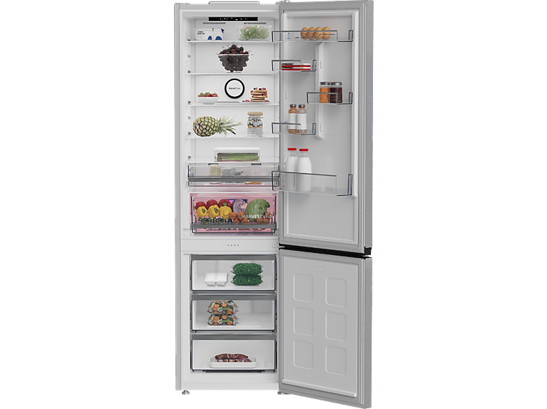 Frigorífico combi - Beko B5RCNE416HXB, Neo Frost Dual Cooling, 203.5 cm, 415 l, AeroFlow, Tecnología Harvest Fresh, Inox — foto 5