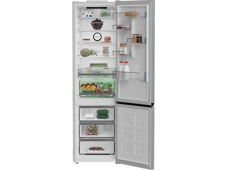 Frigorífico combi - Beko B5RCNE416HXB, Neo Frost Dual Cooling, 203.5 cm, 415 l, AeroFlow, Tecnología Harvest Fresh, Inox — foto 6
