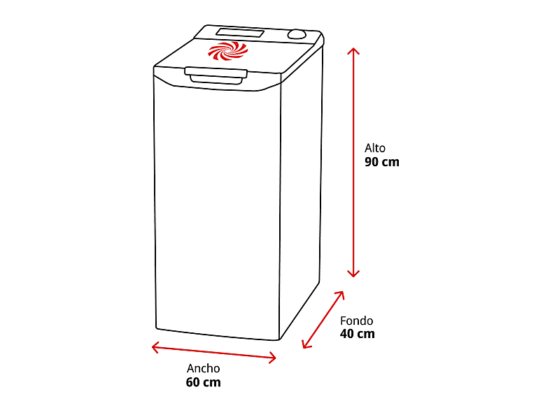 Lavadora carga superior - Whirlpool TDLR 7220SS, 7kg, 1200rpm, Apertura suave, Tecnología 6th Sense, Blanco — foto 2