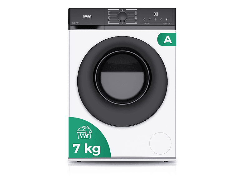 Lavadora carga frontal - Svan SL7205AIDV, 7 kg, 11 programas, Blanco — foto 1