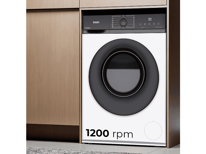 Lavadora carga frontal - Svan SL7205AIDV, 7 kg, 11 programas, Blanco — foto 3