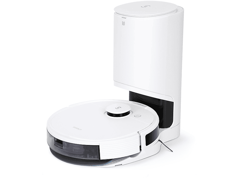 Robot aspirador - Ecovacs Deebot N8 Pro+, 40 W, Potencia de succión 2300 kPa, Depósito 0,42 l, Autonomía 1 h y 50 min, Negro