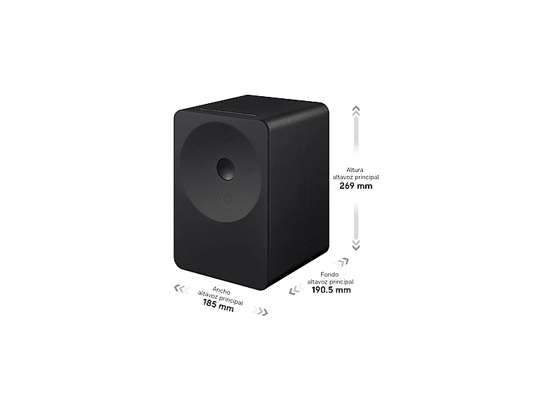 Altavoz inalámbrico - Samsung HW-LS70H Music Studio 7, 150 W, Dolby Atmos, Q-Symphony, Sonido Adaptativo, Negro Titanio — foto 2