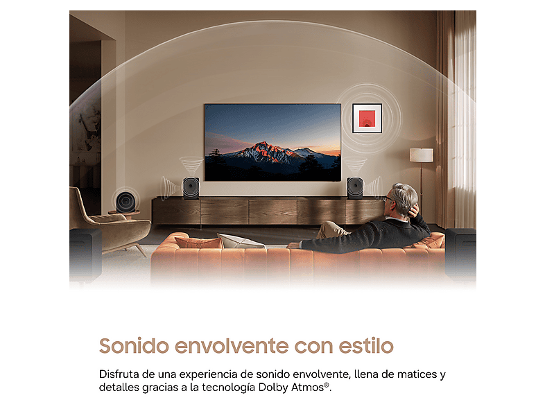 Altavoz inalámbrico - Samsung HW-LS70H Music Studio 7, 150 W, Dolby Atmos, Q-Symphony, Sonido Adaptativo, Negro Titanio — foto 4