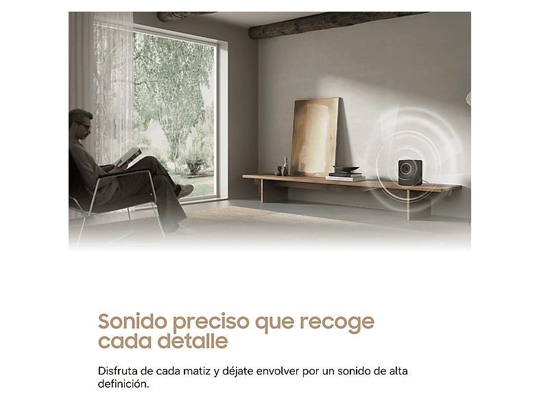Altavoz inalámbrico - Samsung HW-LS70H Music Studio 7, 150 W, Dolby Atmos, Q-Symphony, Sonido Adaptativo, Negro Titanio — foto 6