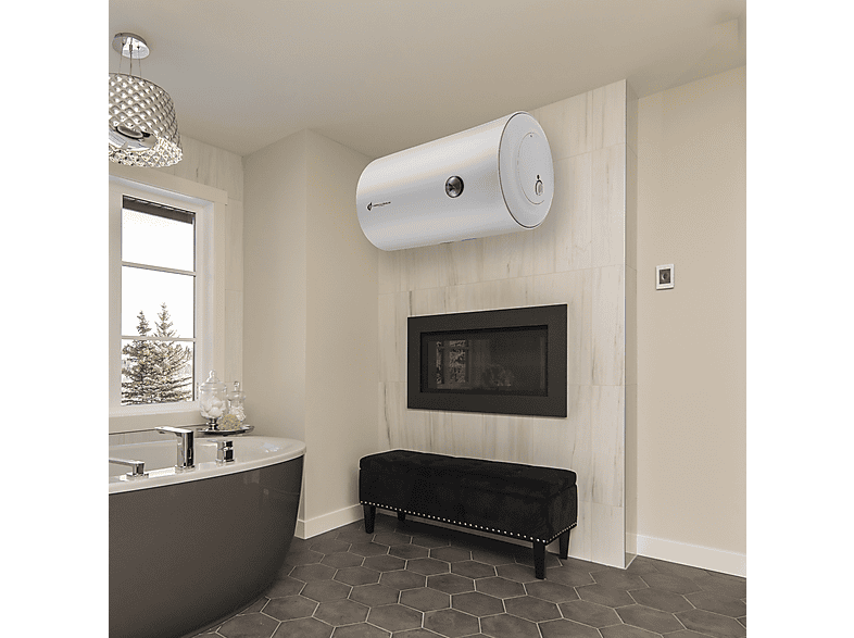 Termo eléctrico - Sannover Bypso Horizontal 80, blanco — foto 4