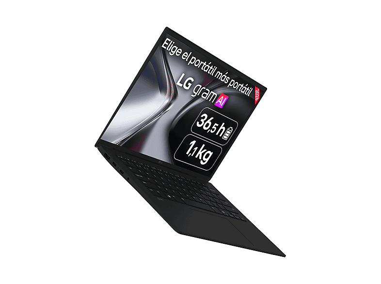 Portátil - LG Gram 14Z90U-G.AU88BN Copilot+ PC, 14" WUXGA, Intel® Core™ Ultra 7 355 49 TOPS, 32 GB RAM, 1 TB SSD, Windows 11 Home, Sin cargador — foto 3