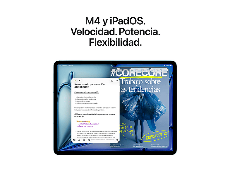 Tablet - Apple iPad Air (2026), 128 GB, Azul, 13" Liquid Retina, WIFI + CELL, Chip M4, 9 GPU — foto 4
