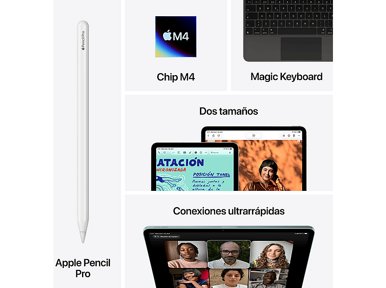 Tablet - Apple iPad Air (2026), 128 GB, Azul, 13" Liquid Retina, WIFI + CELL, Chip M4, 9 GPU — foto 9