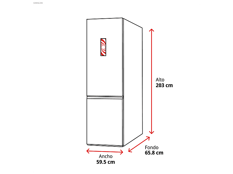 Frigorífico combi - Samsung Smart RB38C605DS9/EF, No Frost, 203 cm, 390l, All Around Cooling, WiFi, Inox — foto 2