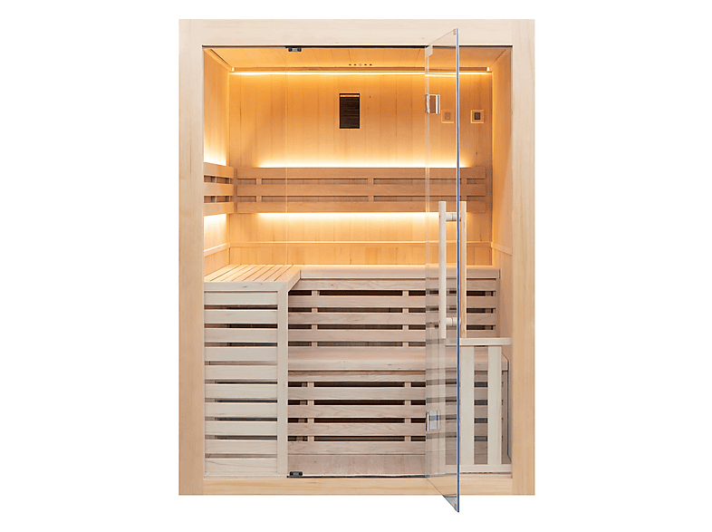 Sauna - Poolstar Sense 4 Panorámico, Marrón