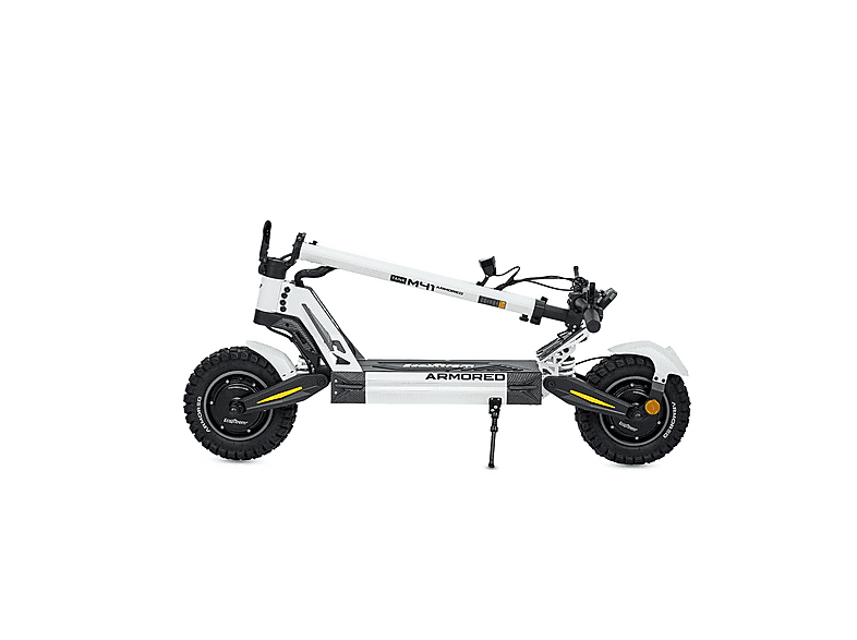 Patinete eléctrico - Ecoxtrem M41 Armored Dual LR, Pot. máx. 3200 W, Carga máx. 120 kg, 85 km autonomía, 24000 mAh, Blanco — foto 4