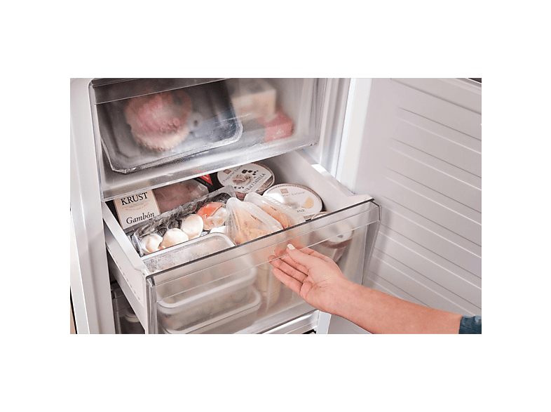 Frigorífico combi - Candy CNCQ2T620CW, No Frost, 205 cm, 409 l, Iluminación LED, Blanco — foto 11