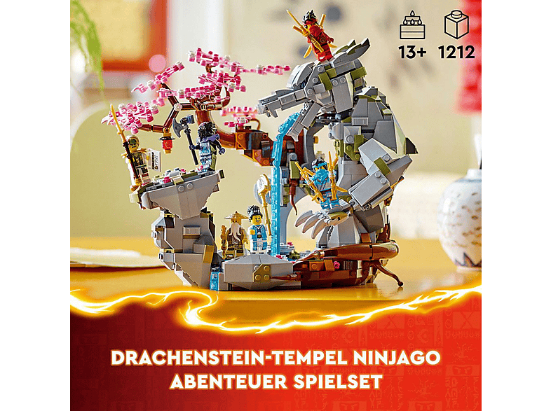 Juego de construcción - LEGO NINJAGO® Santuario de Piedra del Dragón Juego de aventuras y juguete ninja 71819, edad recomendada: 13 año(s) — foto 7