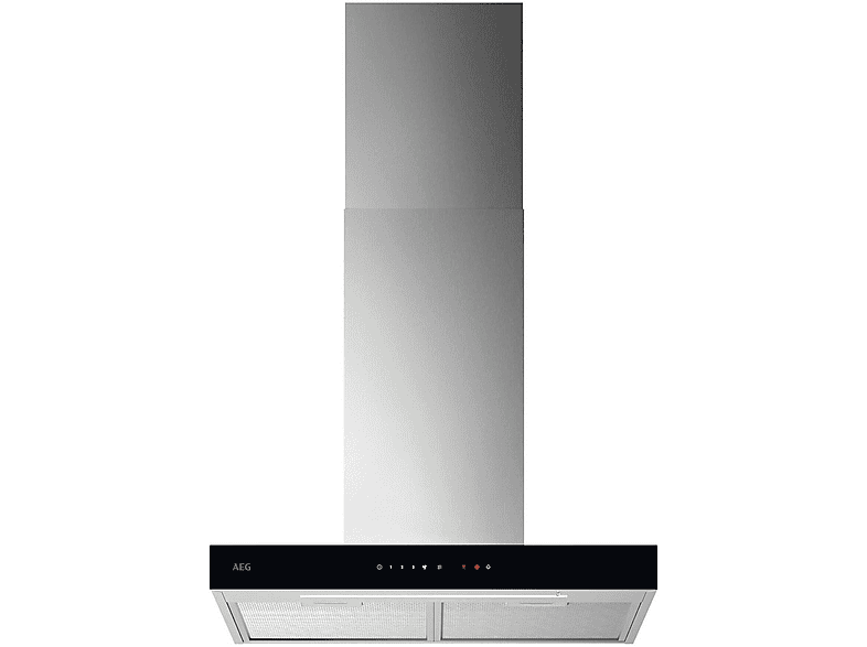 Campana decorativa - AEG Serie 6000 Hob2Hood GB67D61HL, 4 velocidades, 600 m³/h, 598 mm, Gris