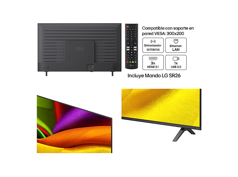 TV LED 55" - LG 55NU850B6LA, UHD 4K, Procesador Inteligente α7 AI Processor 4K Gen9, Smart TV, DVB-T2 (H.265), Negro — foto 7